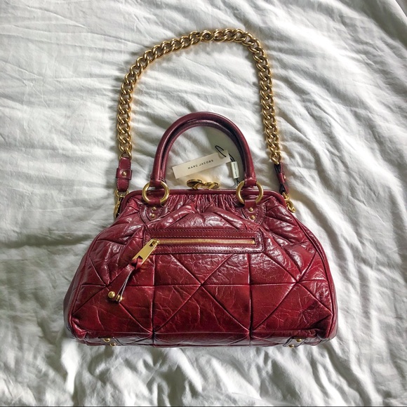 Marc Jacobs Stam leather bag in bordeaux NWT - Picture 11 of 14